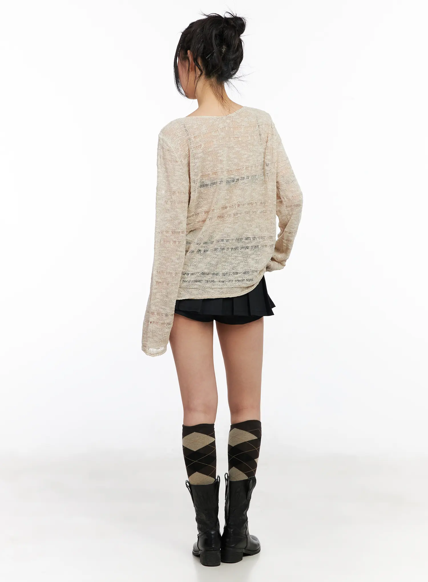Ruffled Pleated Mini Skirt CM517 - Image 9