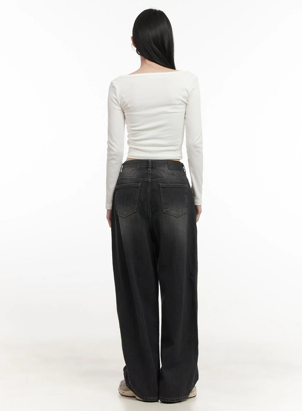 Ruth Washed Wide-Leg Jeans CF514 - Image 6