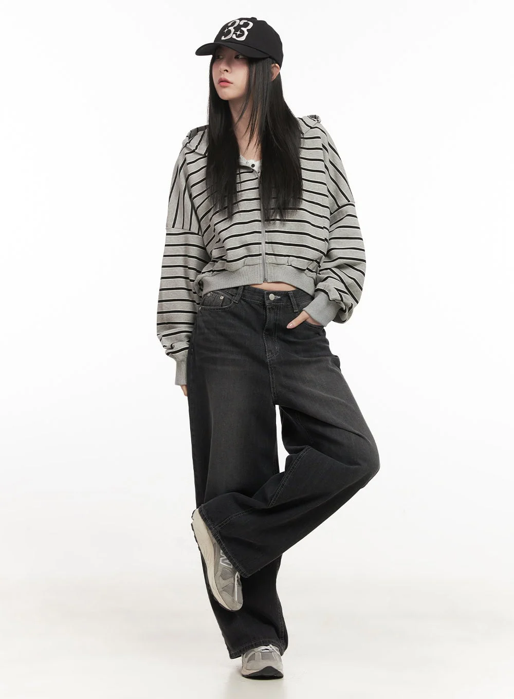 Ruth Washed Wide-Leg Jeans CF514 - Image 8