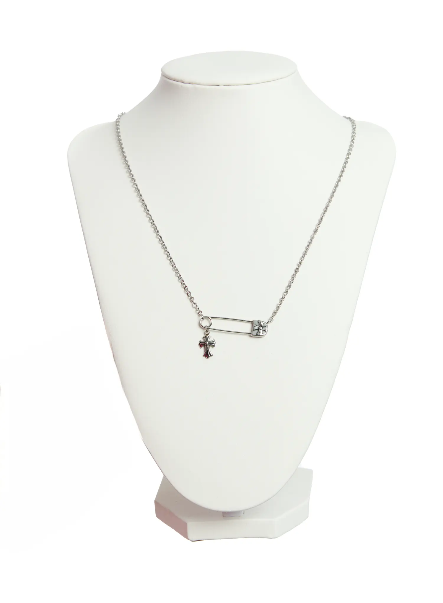 Safety Pin Necklace CO503 - Image 8