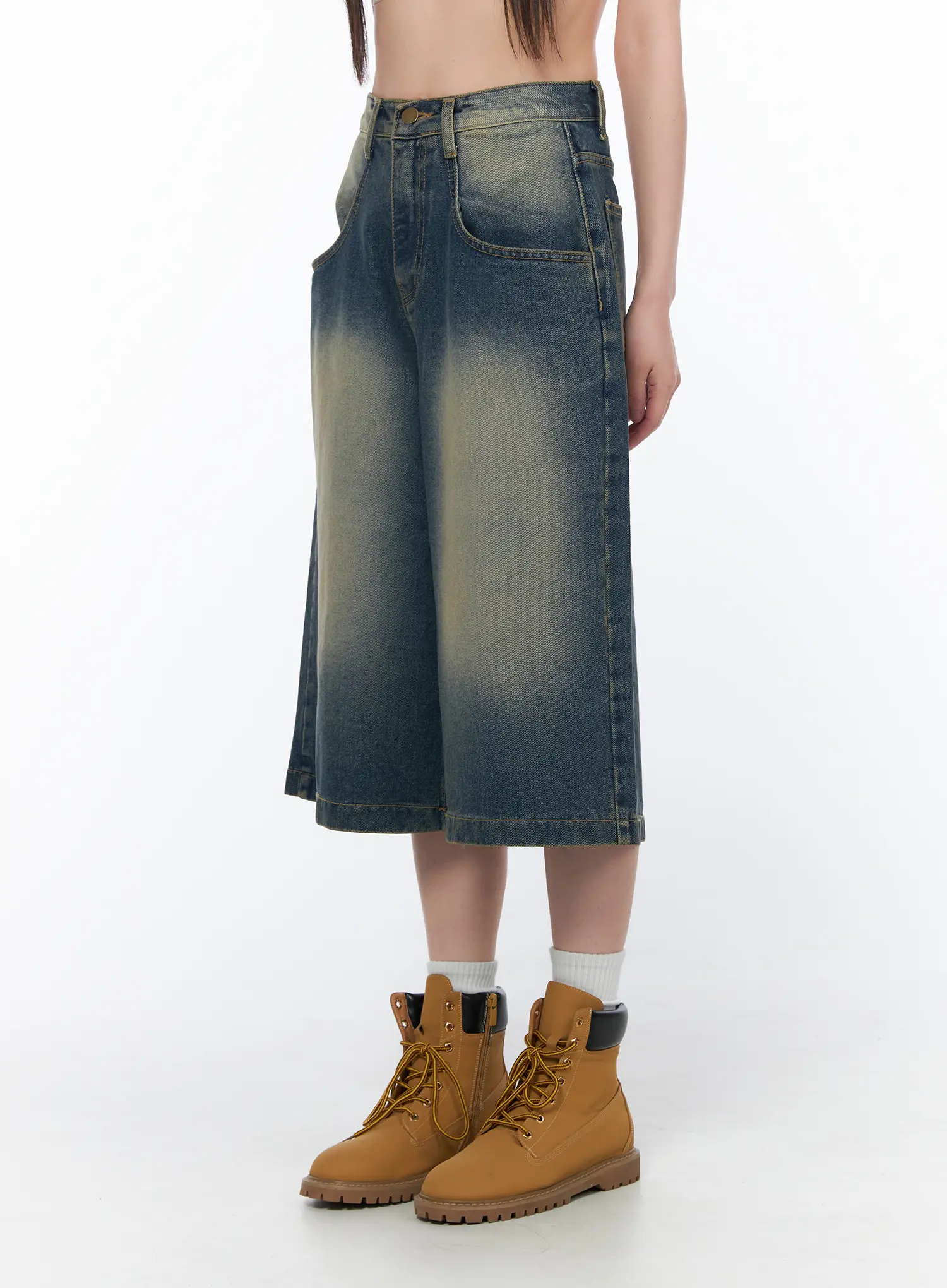 Seala Vintage Wash Jorts CA530 - Image 10