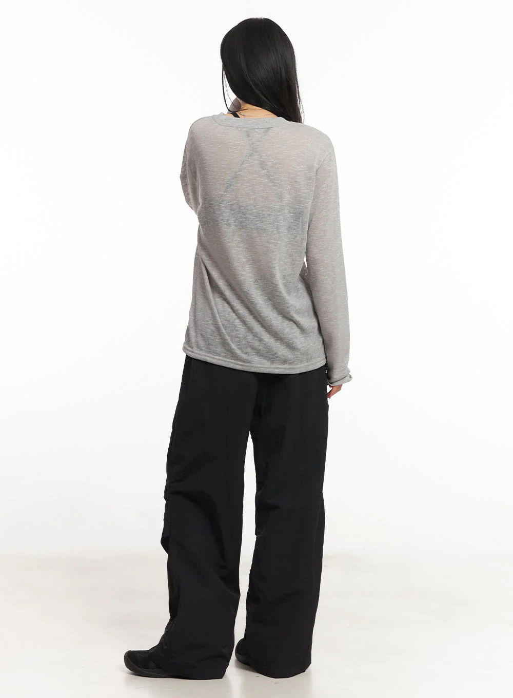Sheer Art Graphic Long-Sleeve Top CA504 - Image 8