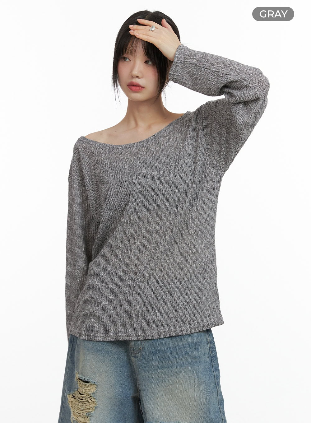 Sheer Bliss Off Shoulder Sweater CL412 - Image 7