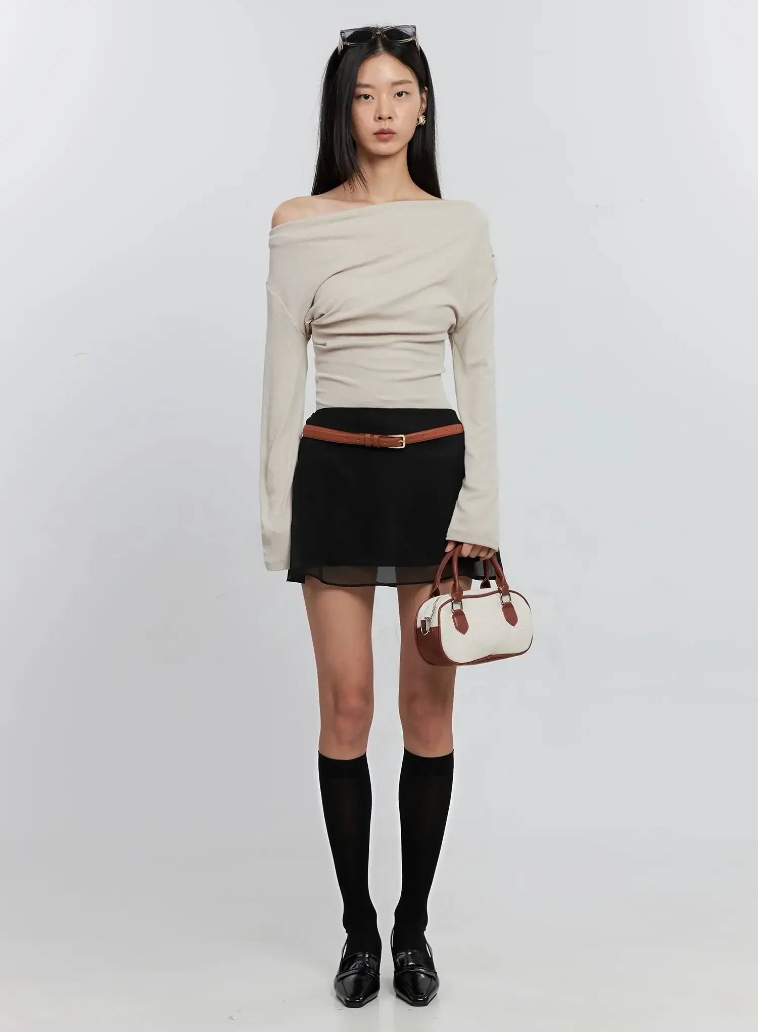 Sheer Chiffon Mini Skirt IS516 - Image 14