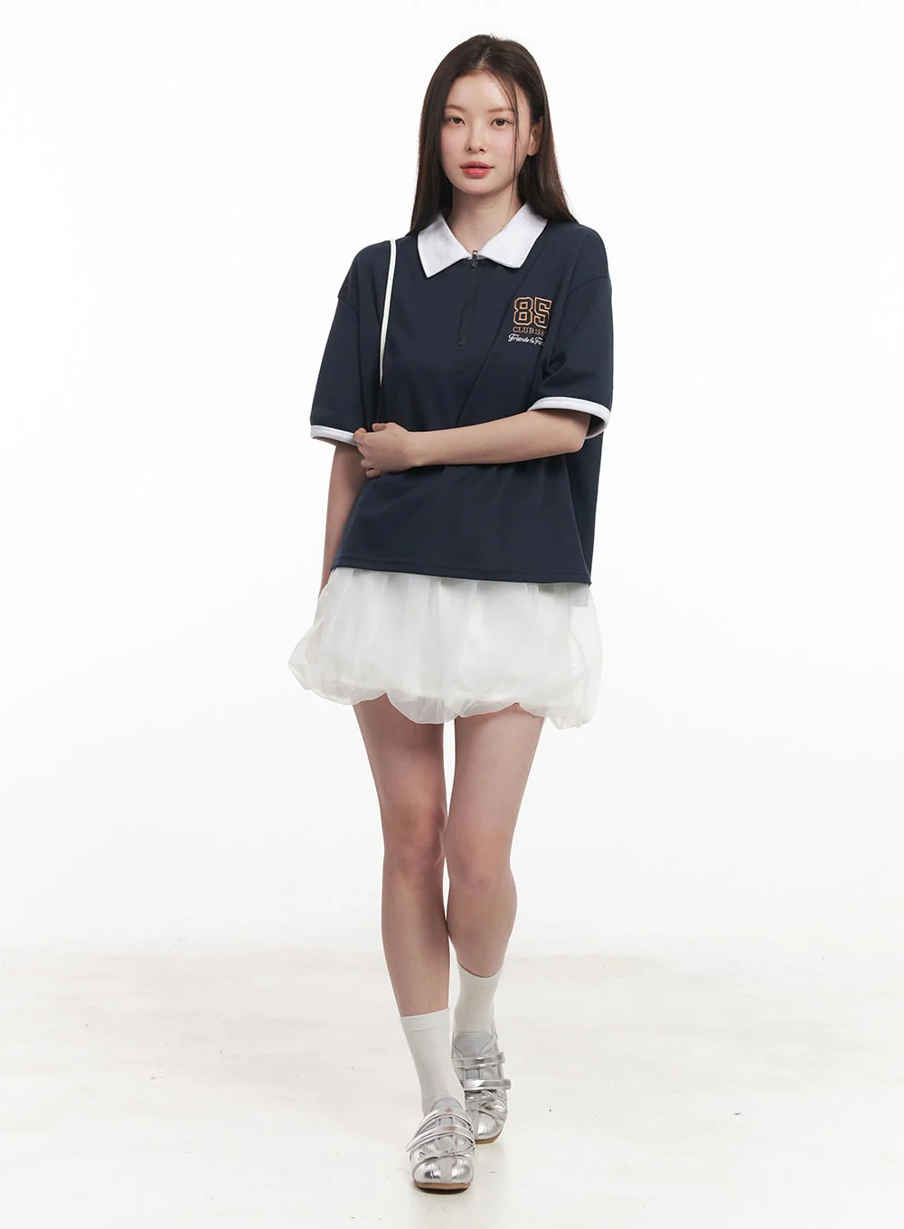 Sheer Cloud Bubble Mini Skirt IY513 - Image 2