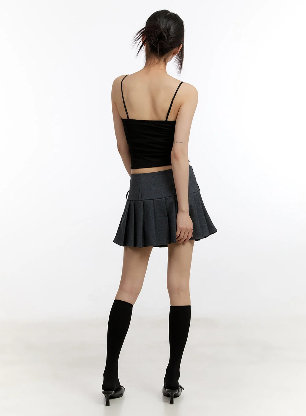 Sheer Floral Lace-Up Corset Cami Top CM513 - Image 10