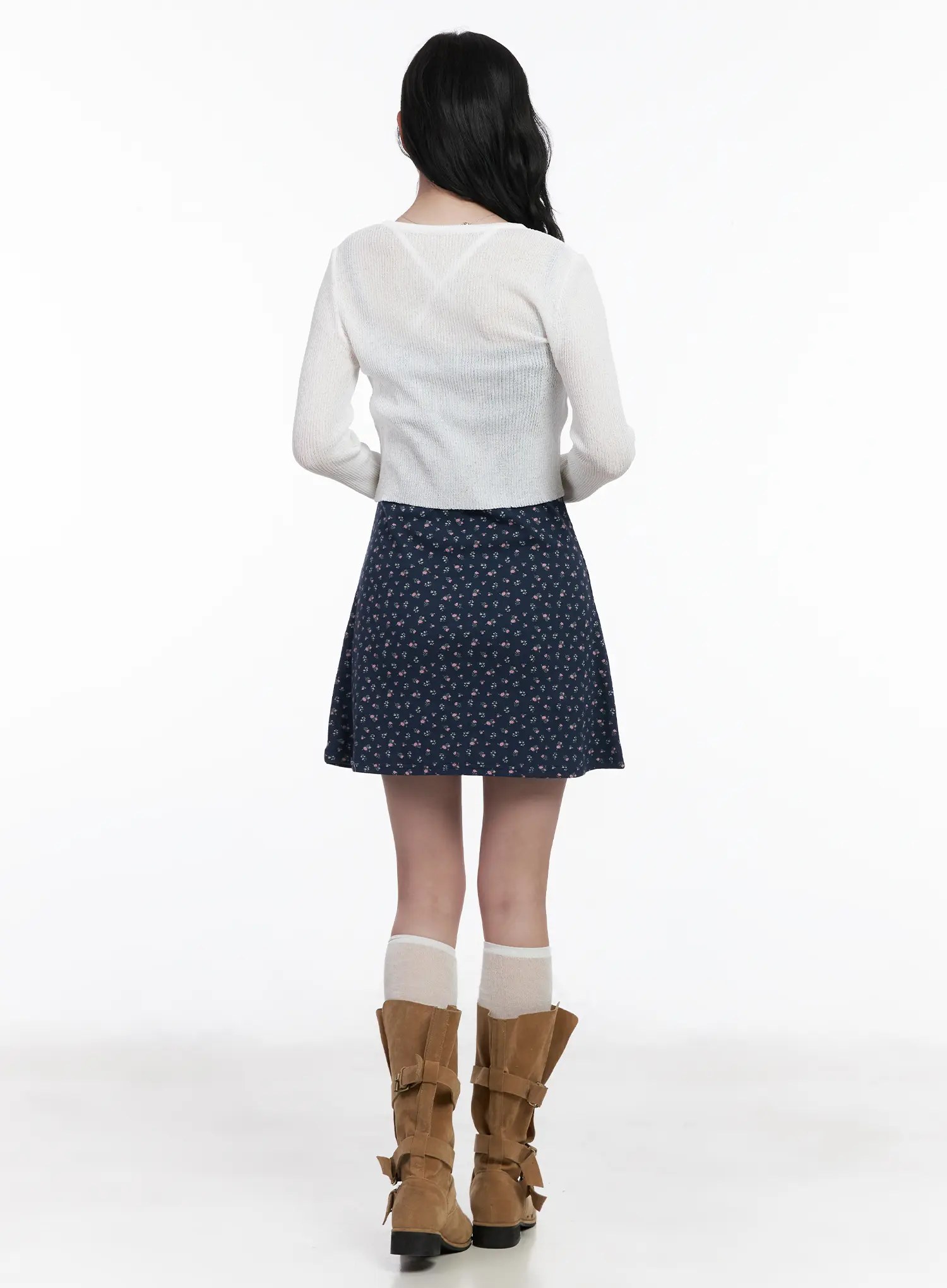 Sheer Two-Button Cardigan CA509 - Image 11