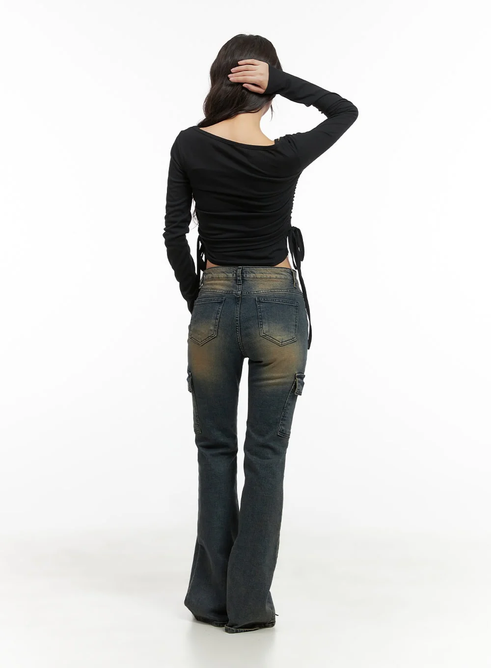 Shirred Square Neck Layered Top CG422 - Image 8