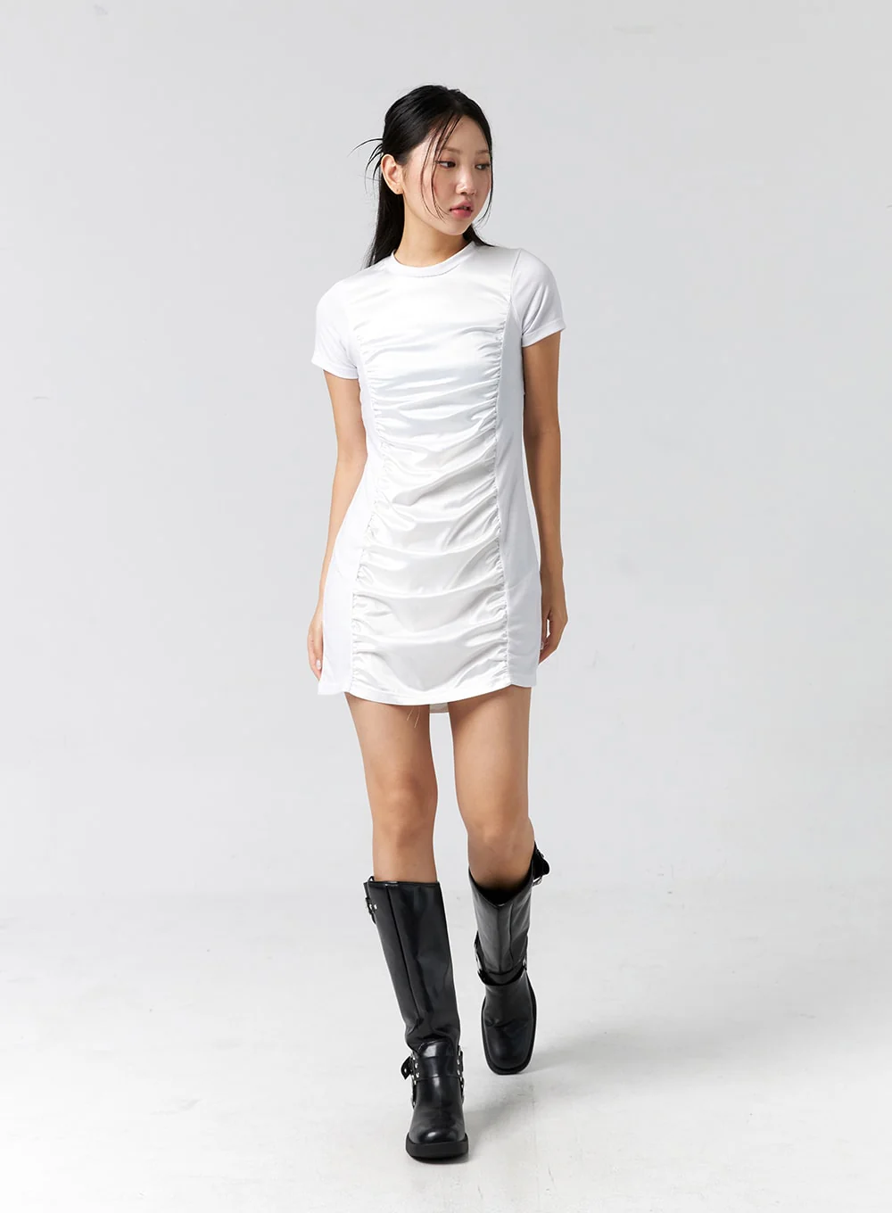 Short Sleeve Mini Dress CG304 - Image 7