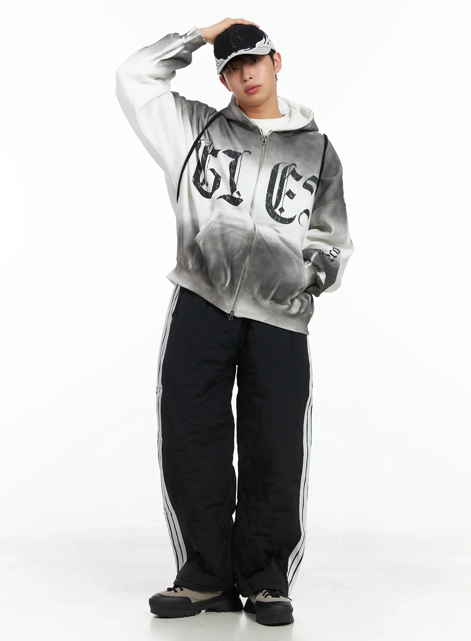 Side Lined Adjustable Track Pants ID515 - Image 8