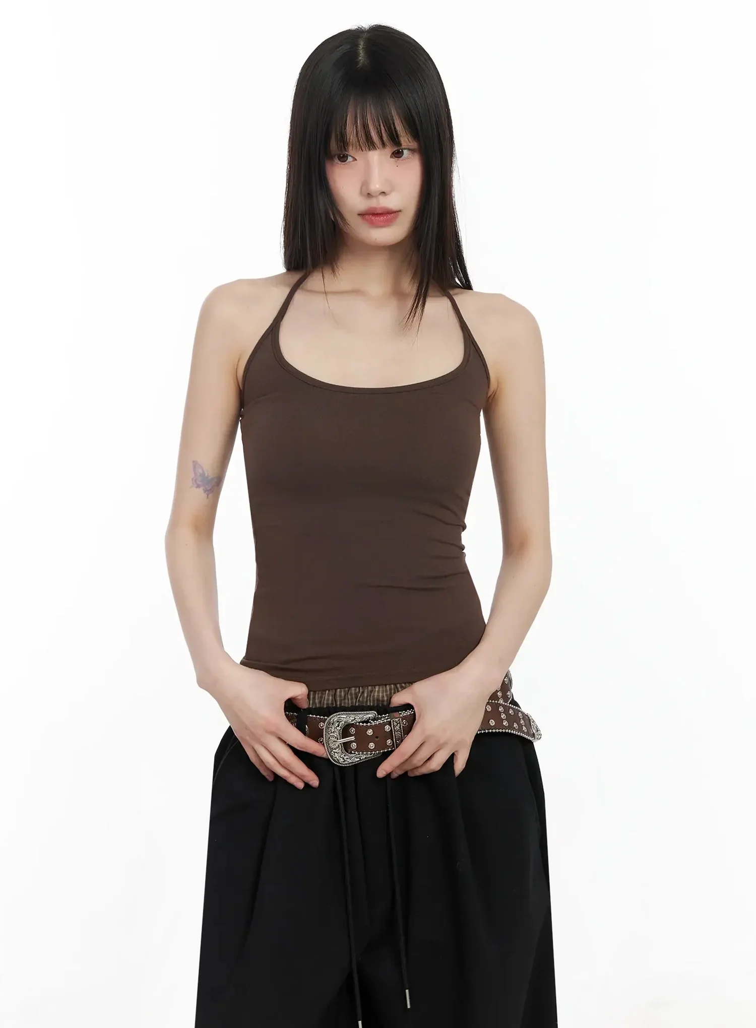 Simple Halter Neck Tank Top IM530 - Image 6