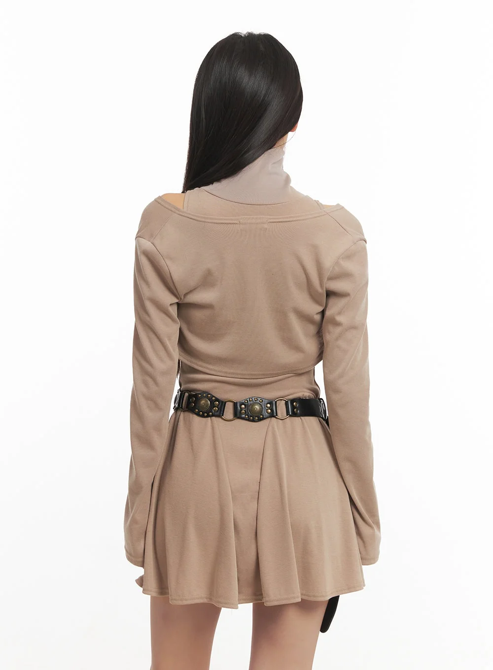 Sleeveless Turtleneck Dress & Bolero Set CF520 - Image 7