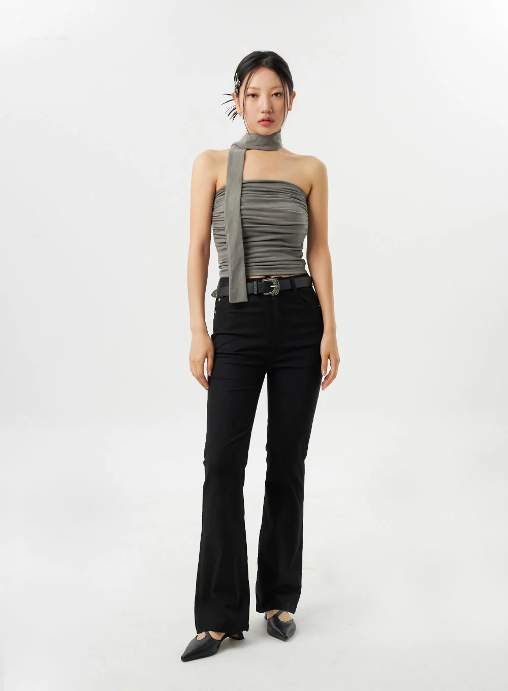 Slim Fit Bootcut Pants CY315 - Image 3