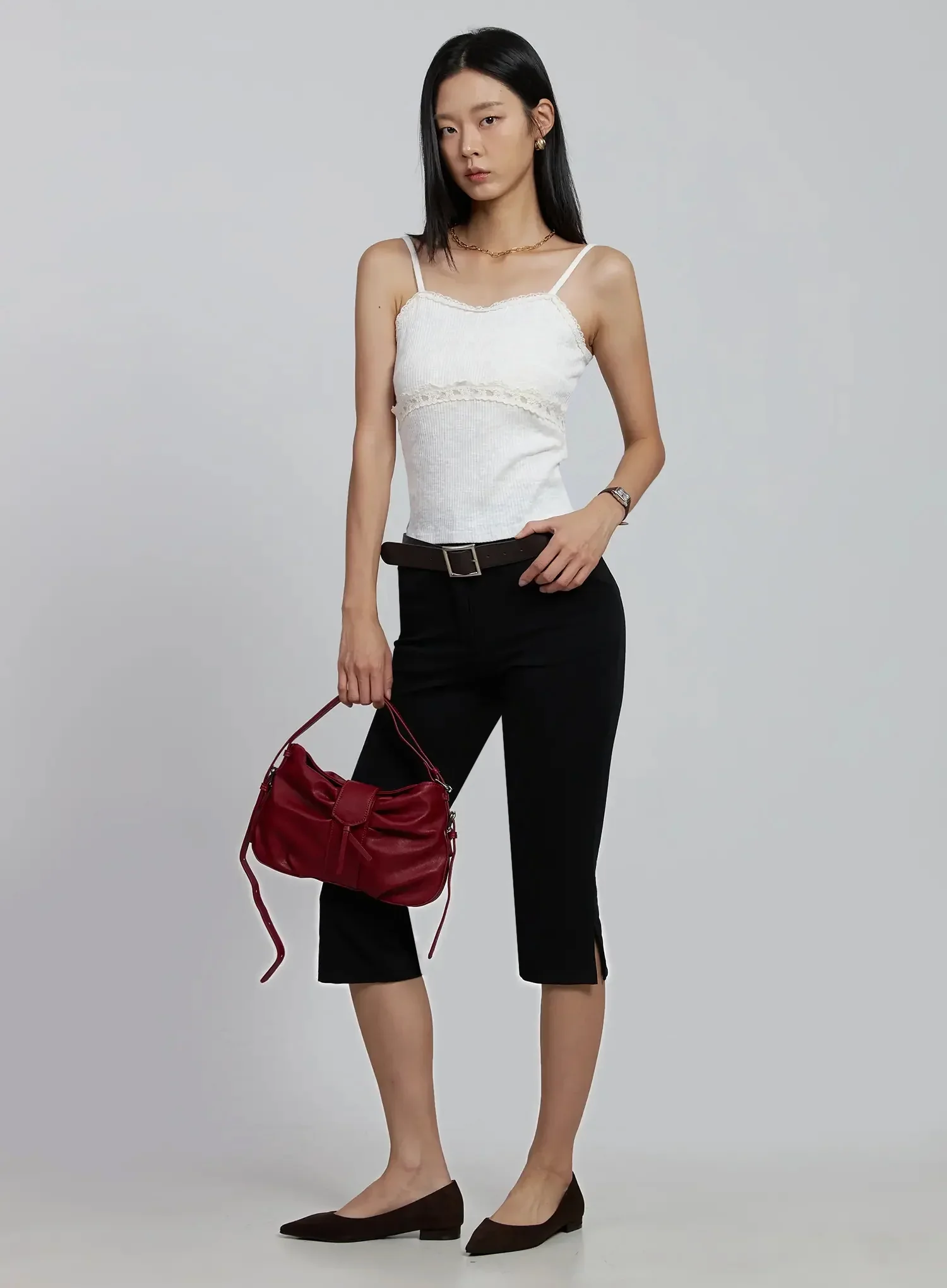 Slim-Fit Capri Pants IM520 - Image 2
