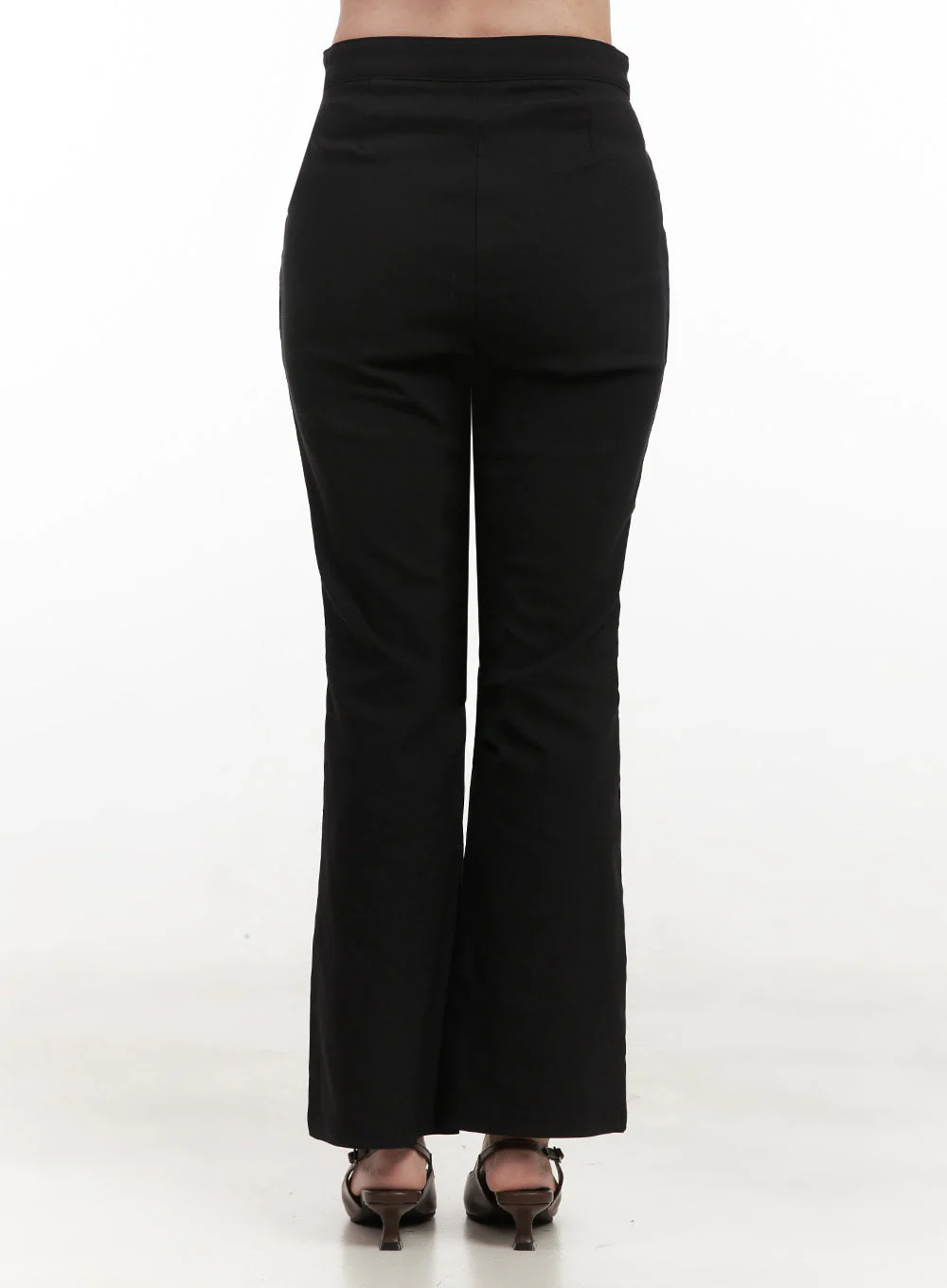 Slim-Fit Flared Slacks IF505 - Image 7