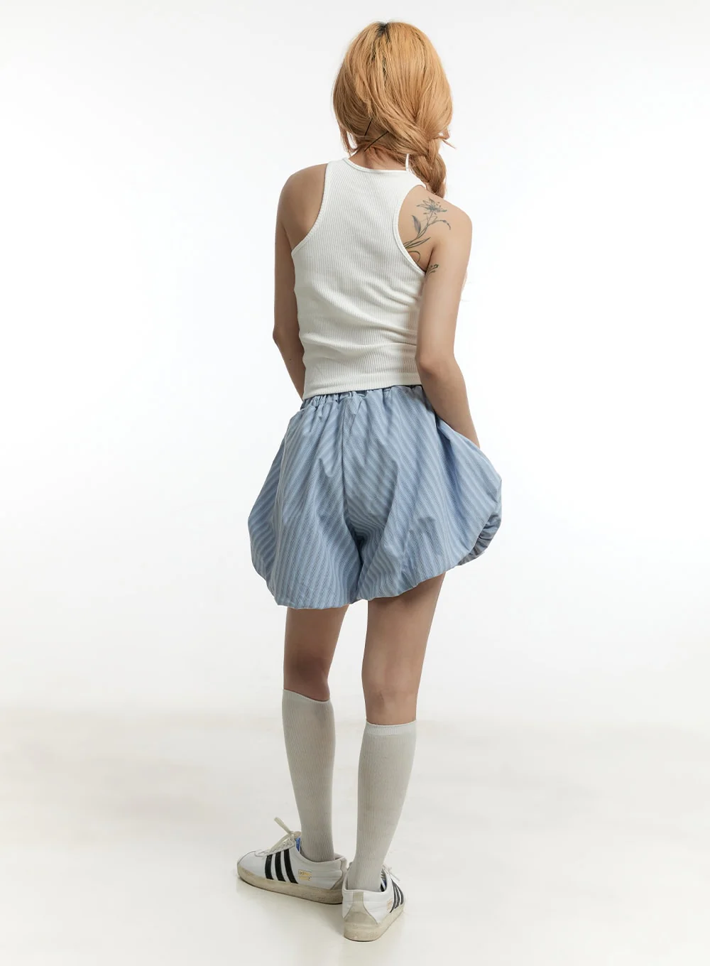 Slim-Fit Ribbed Cropped Tank Top CY505 - Image 6