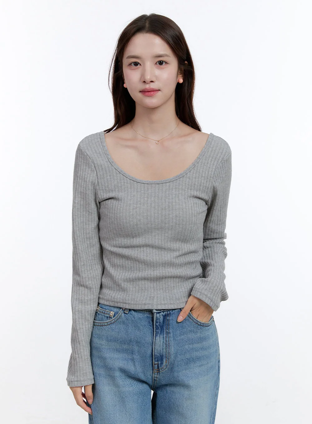 Slim Fit Strap Long Sleeve Set OO407 - Image 4