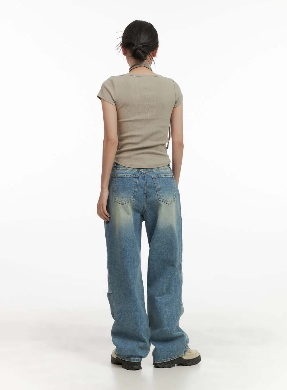 Slim Fit U Neck Top CY423 - Image 3