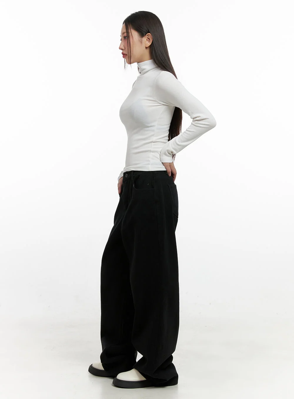 SlimFit Turtle Neck Top CN415 - Image 3