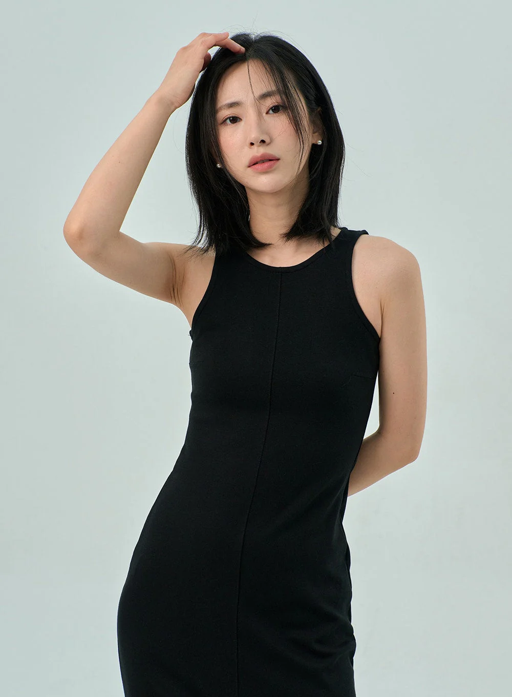 Slit Sleeveless Maxi Dress OY310 - Image 8