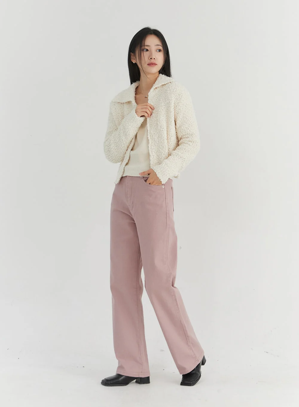 Soft Color Wide Pants ON303 - Image 5