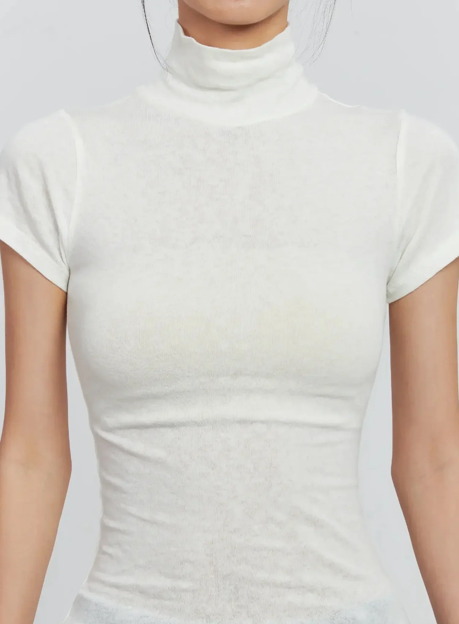 Soft Knit Short Sleeve Top IS516 - Image 3