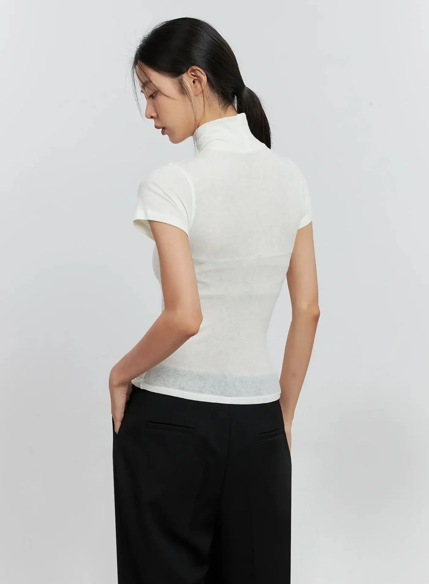 Soft Knit Short Sleeve Top IS516 - Image 6