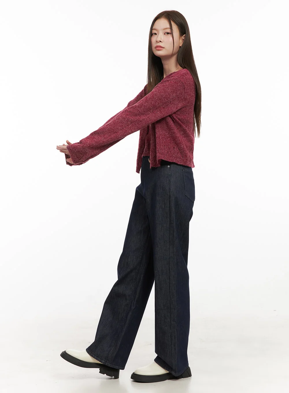 Soft Touch Buttoned Cardigan & Cami Set OD412 - Image 3