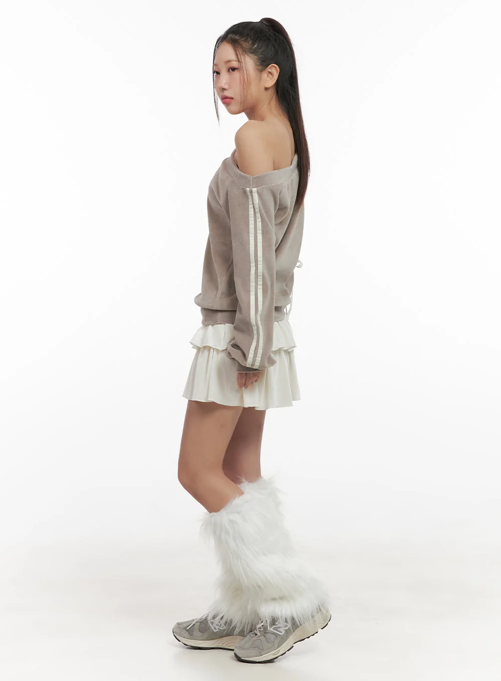 Soft Touch Ruffle Mini Skirt CD411 - Image 3