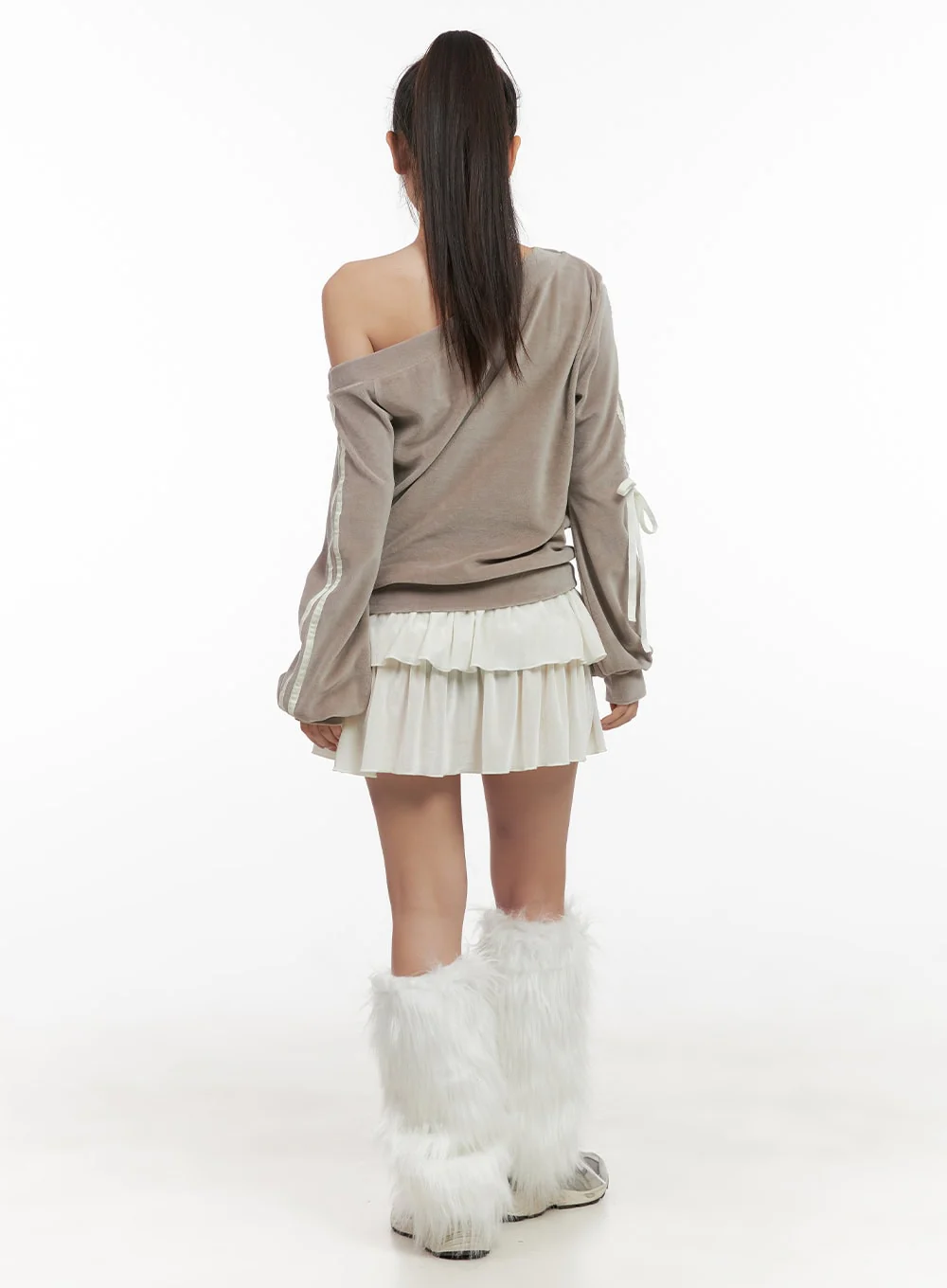 Soft Touch Ruffle Mini Skirt CD411 - Image 4