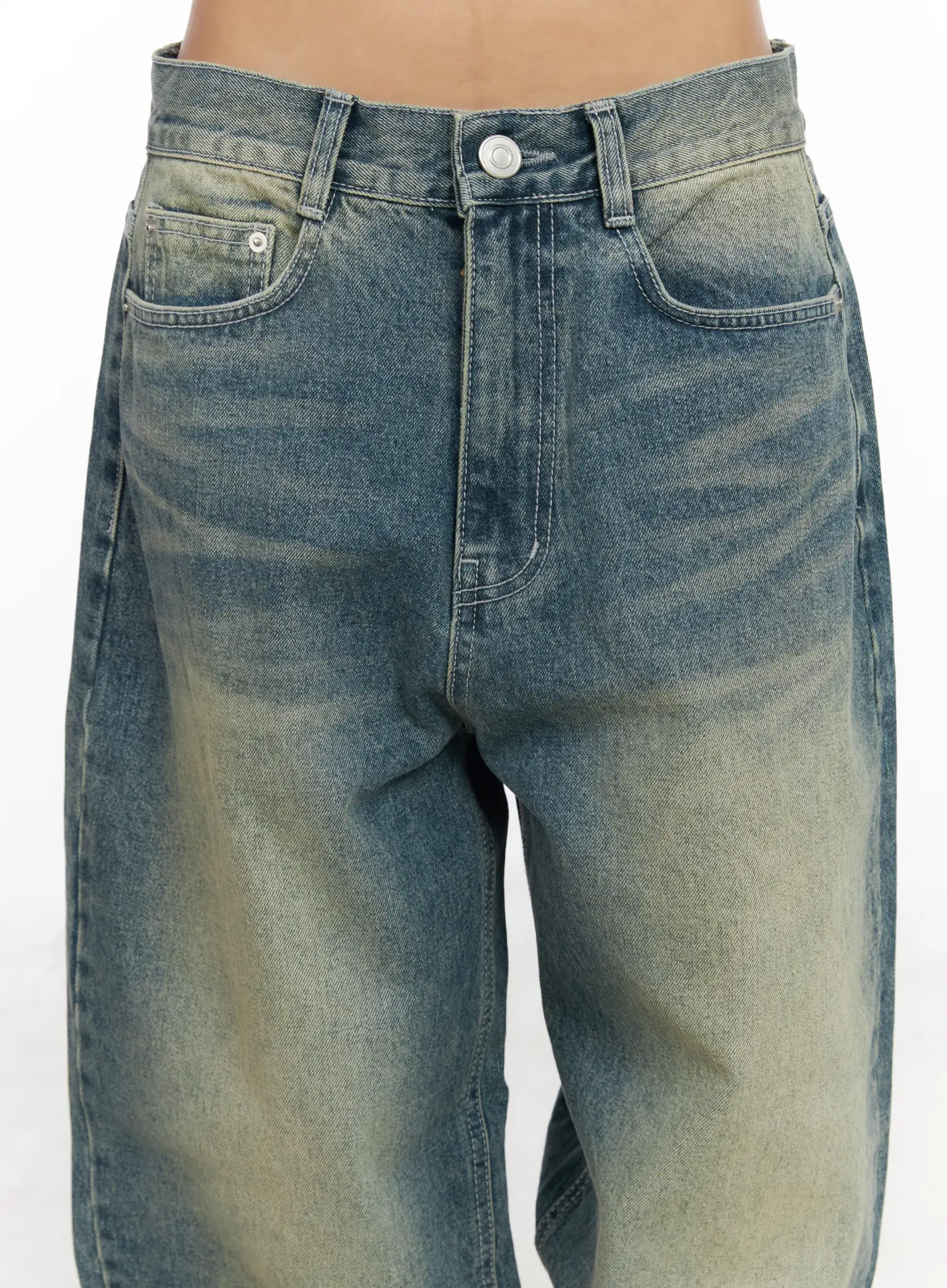 Sol Vintage Washed Baggy Jeans CF512 - Image 3