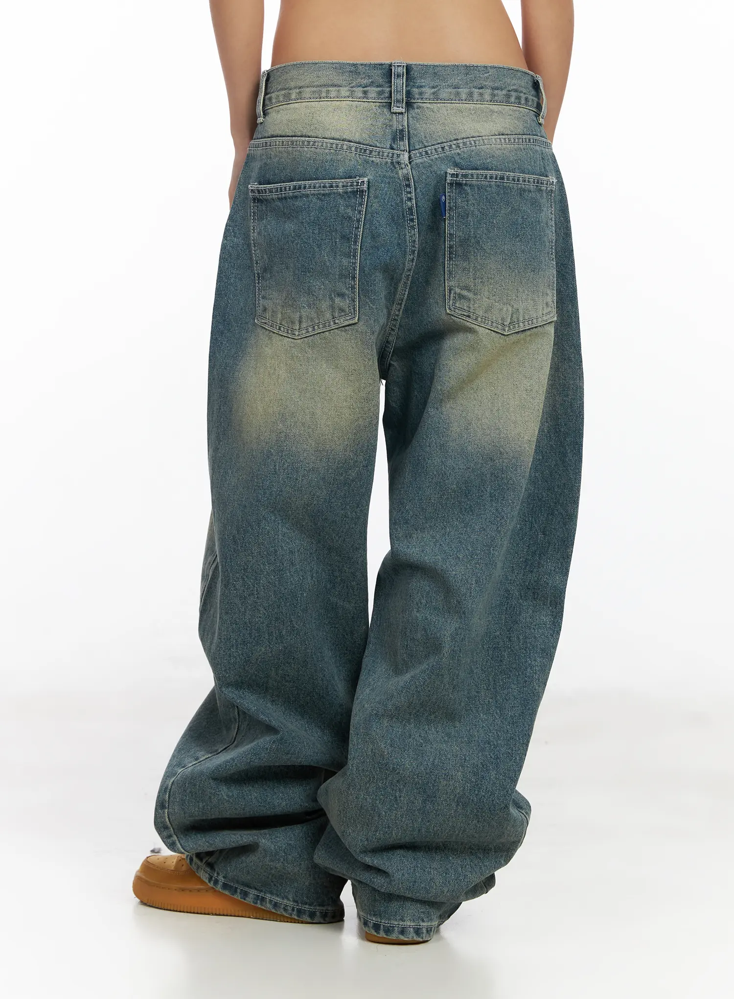 Sol Vintage Washed Baggy Jeans CF512 - Image 6