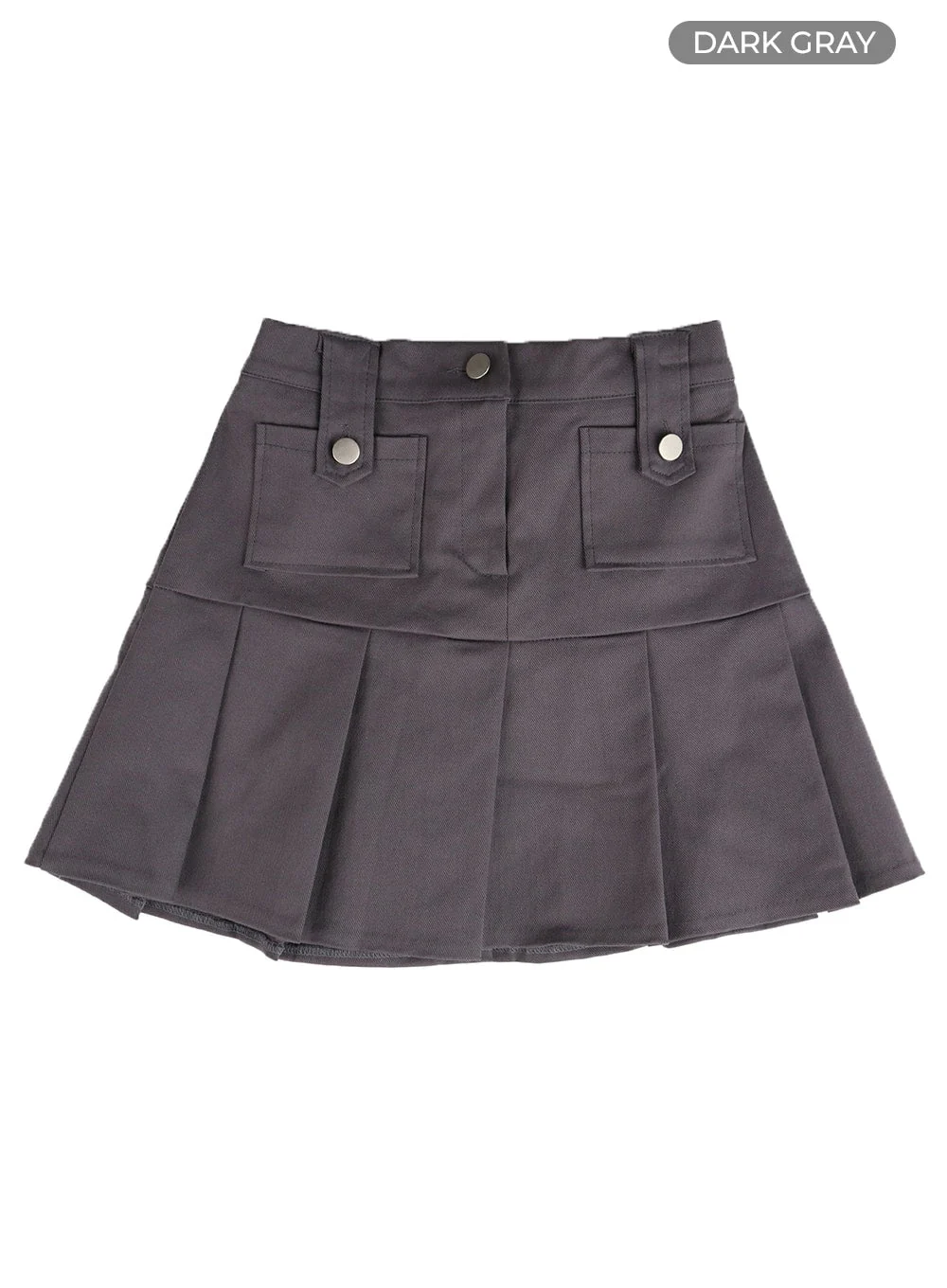 Solid Cotton Pleated Mini Skirt IM406 - Image 11