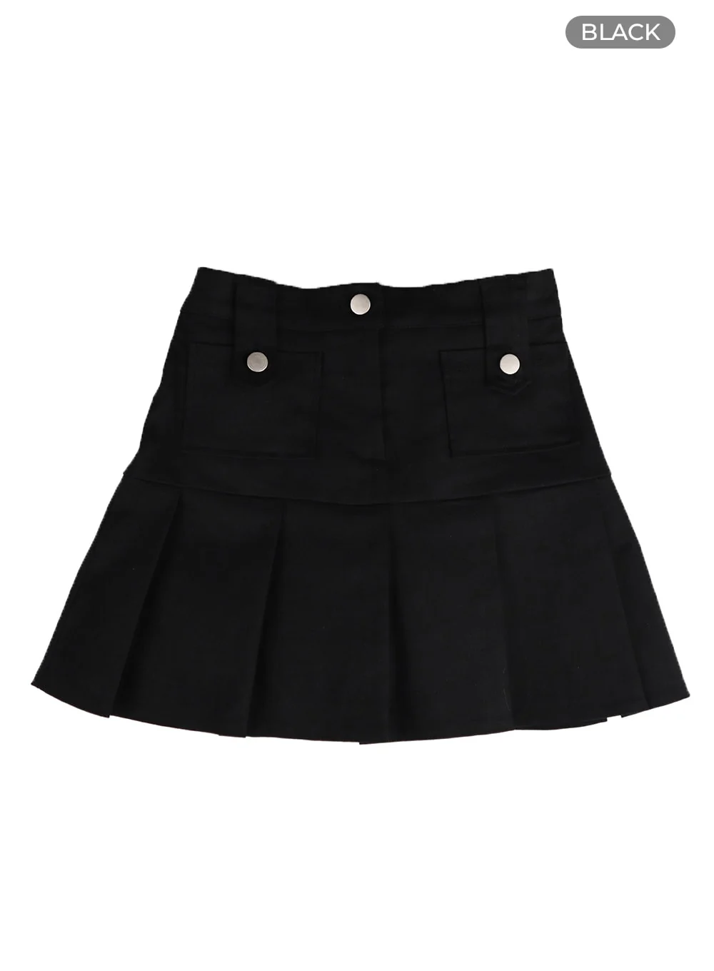 Solid Cotton Pleated Mini Skirt IM406 - Image 14