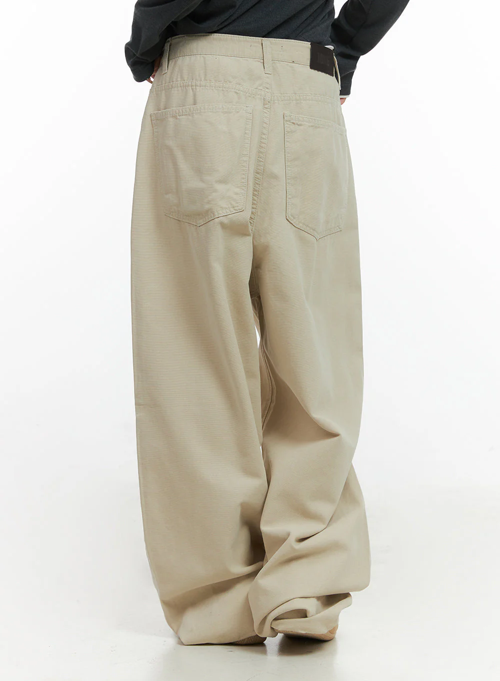 Solid Cotton Wide-Leg Pants CO415 - Image 6