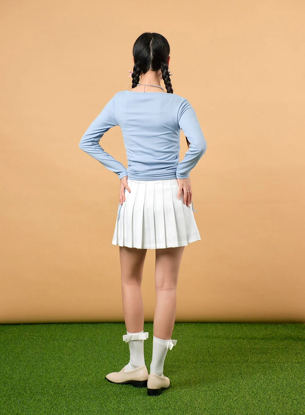 Solid Skater Skirt IJ430 - Image 8