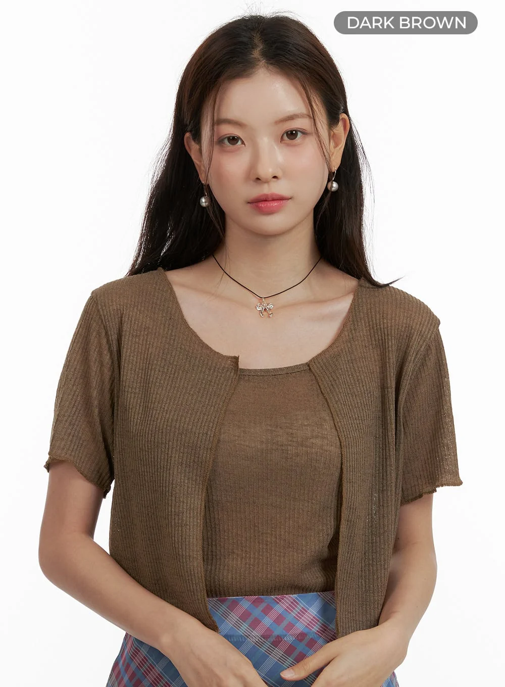Solid Summer Top and Cardigan OU413 - Image 9
