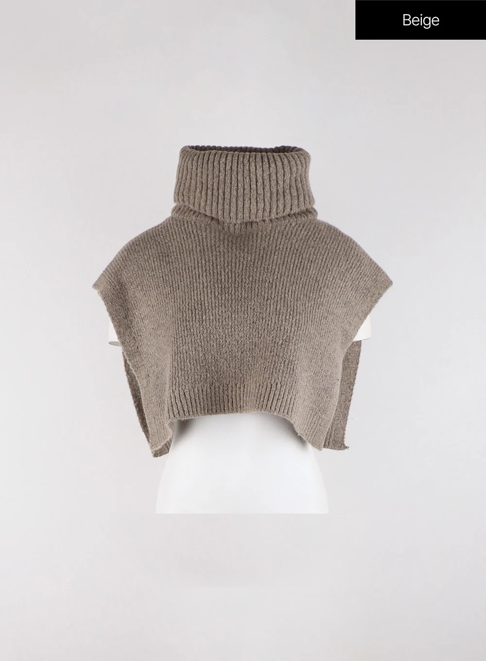 Solid Turtleneck Crop Knit Vest OD326 - Image 7