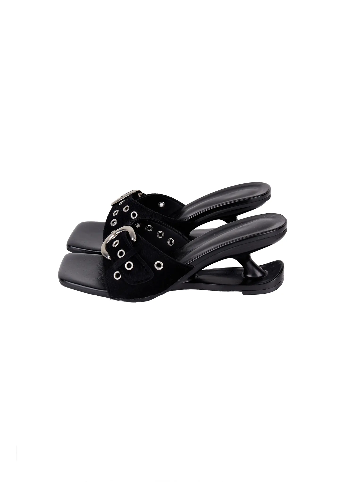 Spotted Print Heel Sandals CA515 - Image 13