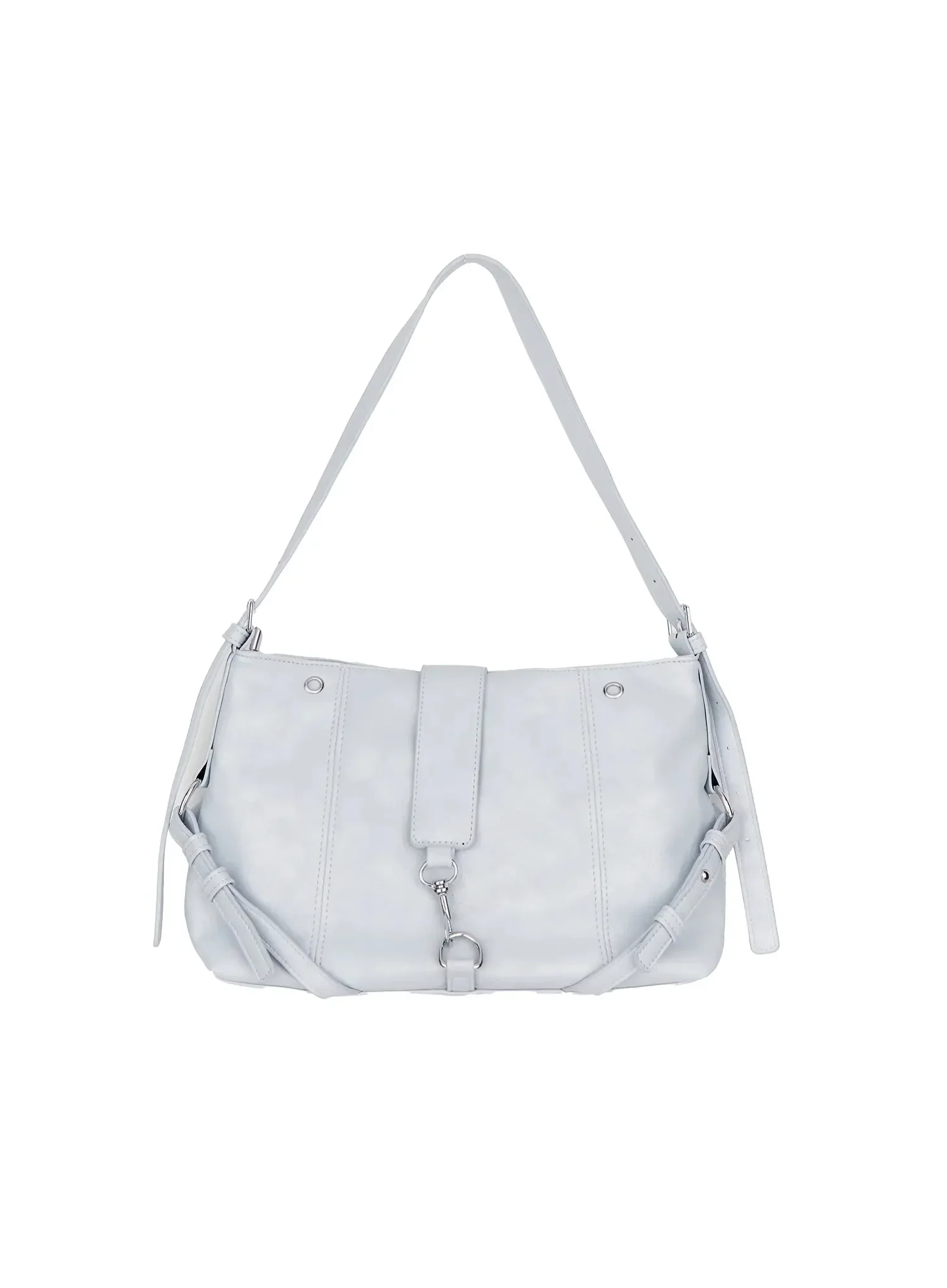 Square Buckle Shoulder Bag IA527 - Image 11