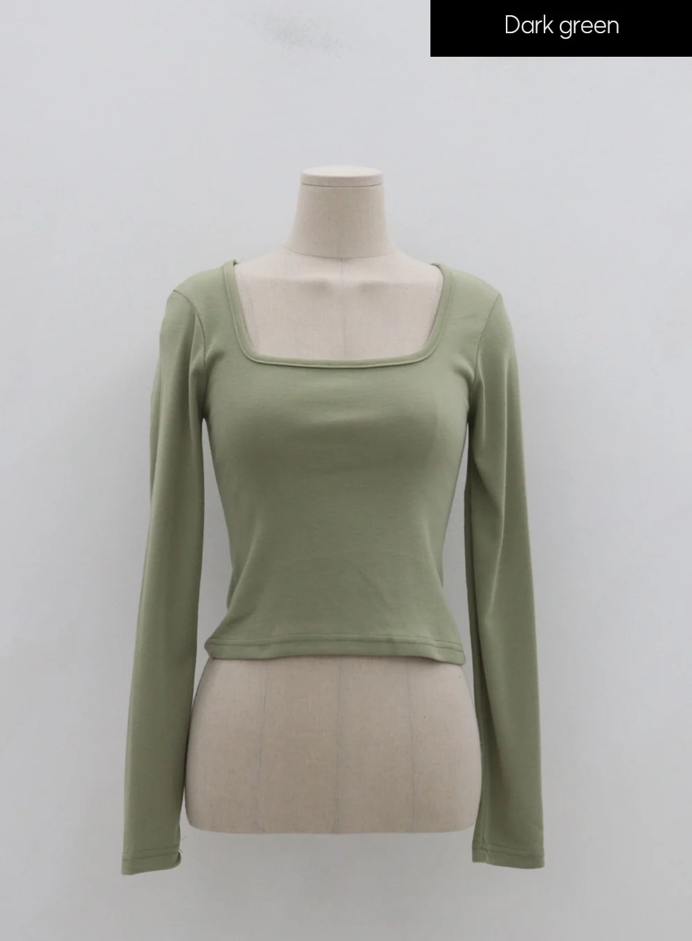 Square Neck Crop Long Sleeve T-Shirt IS05 - Image 13