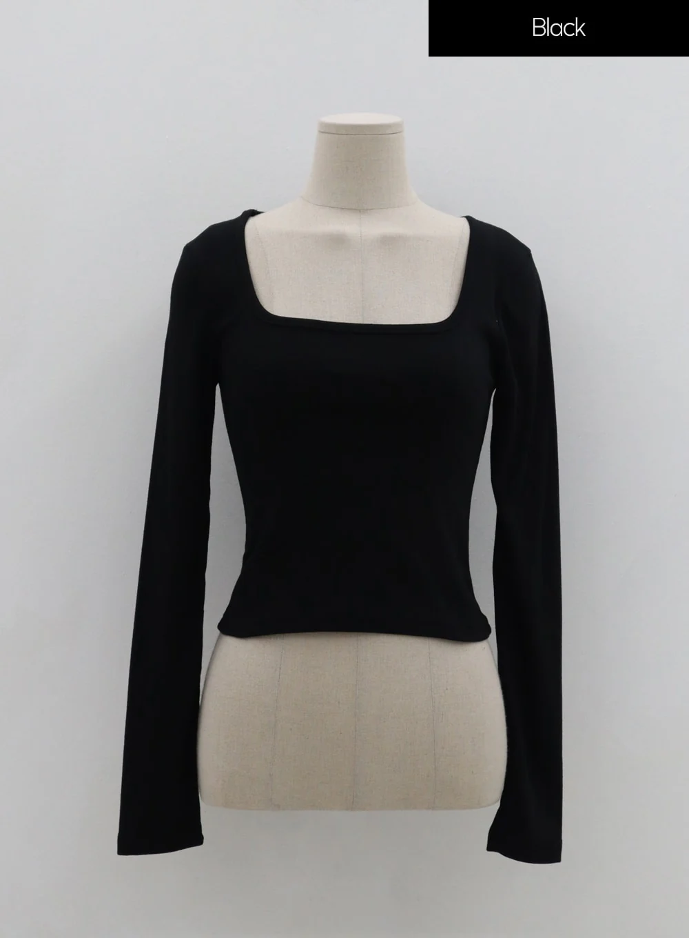 Square Neck Crop Long Sleeve T-Shirt IS05 - Image 15