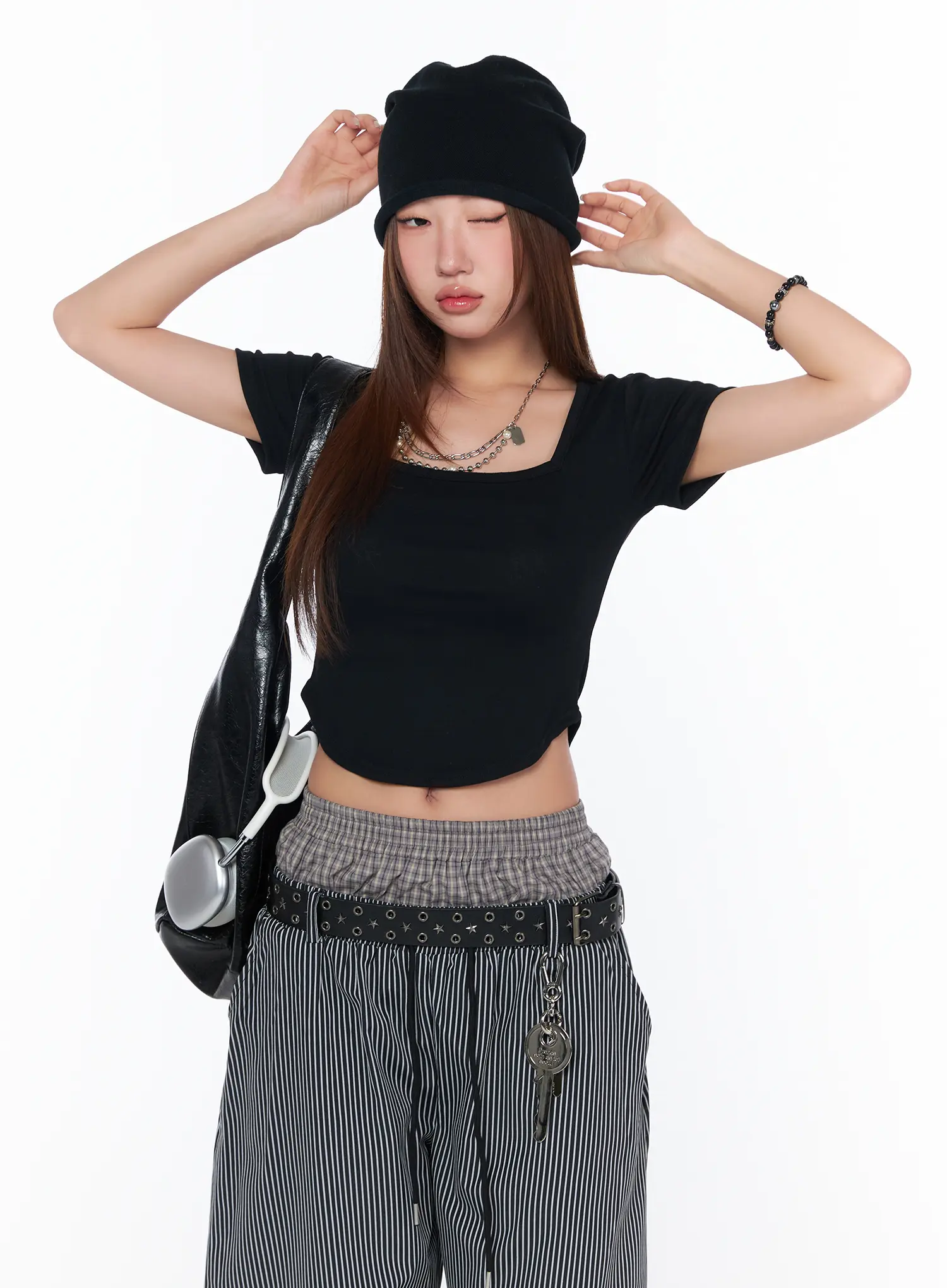 Square Neck Crop Top CA514