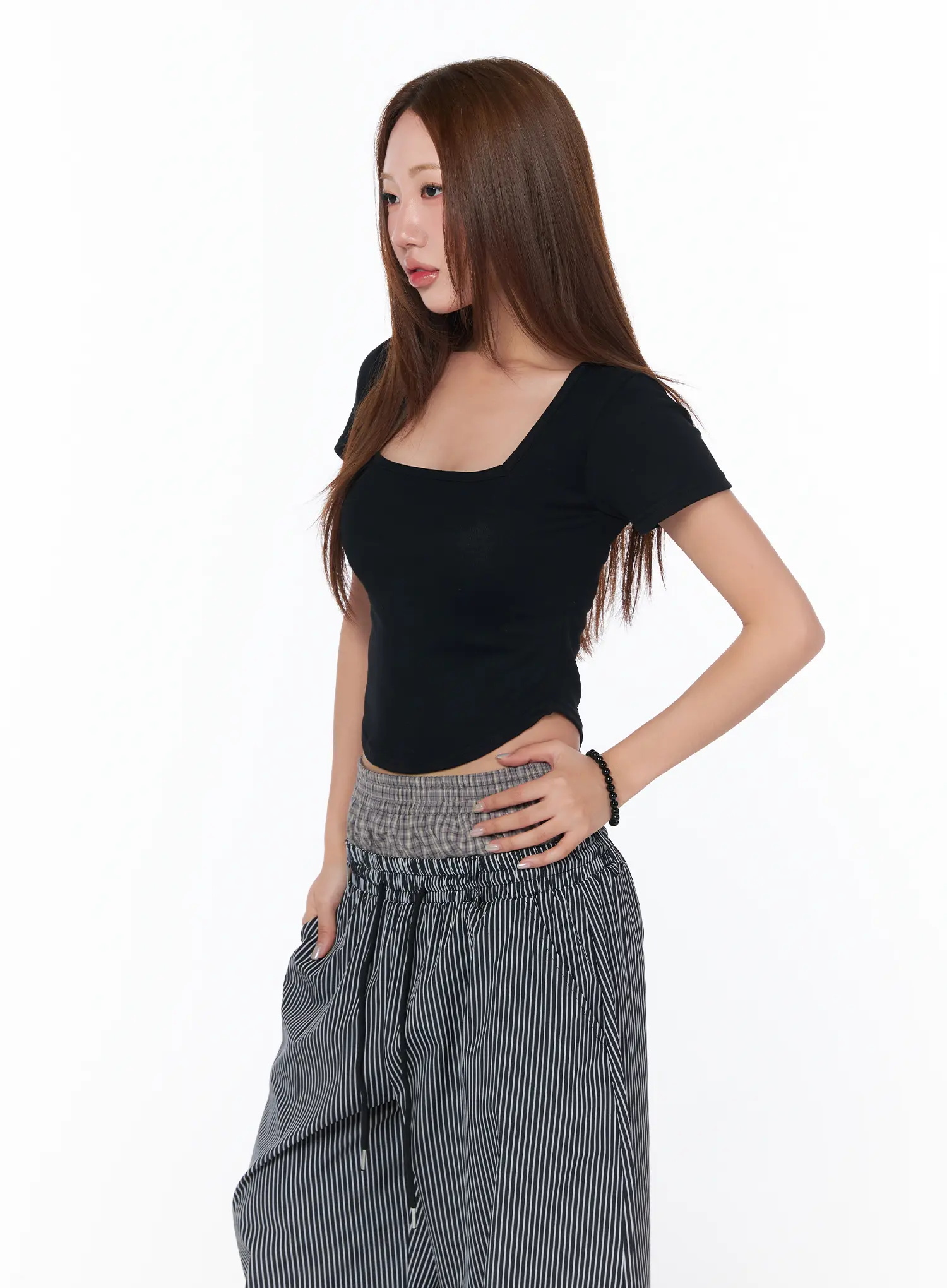 Square Neck Crop Top CA514 - Image 8