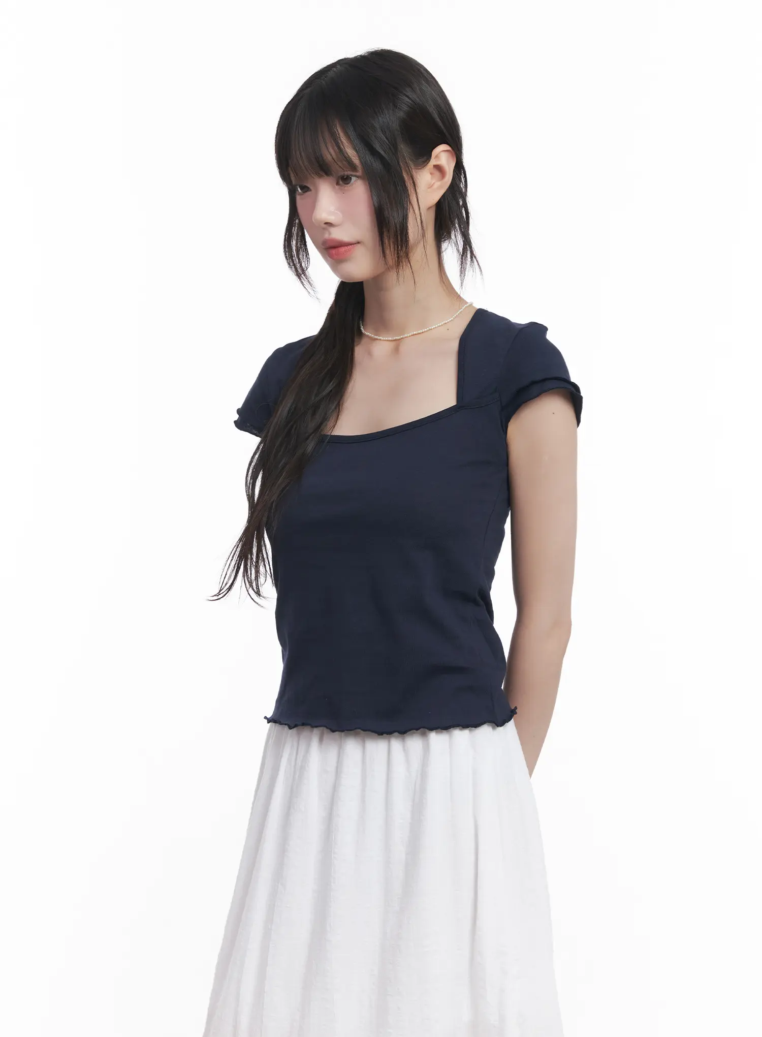 Square Neck Crop Top CU519 - Image 11