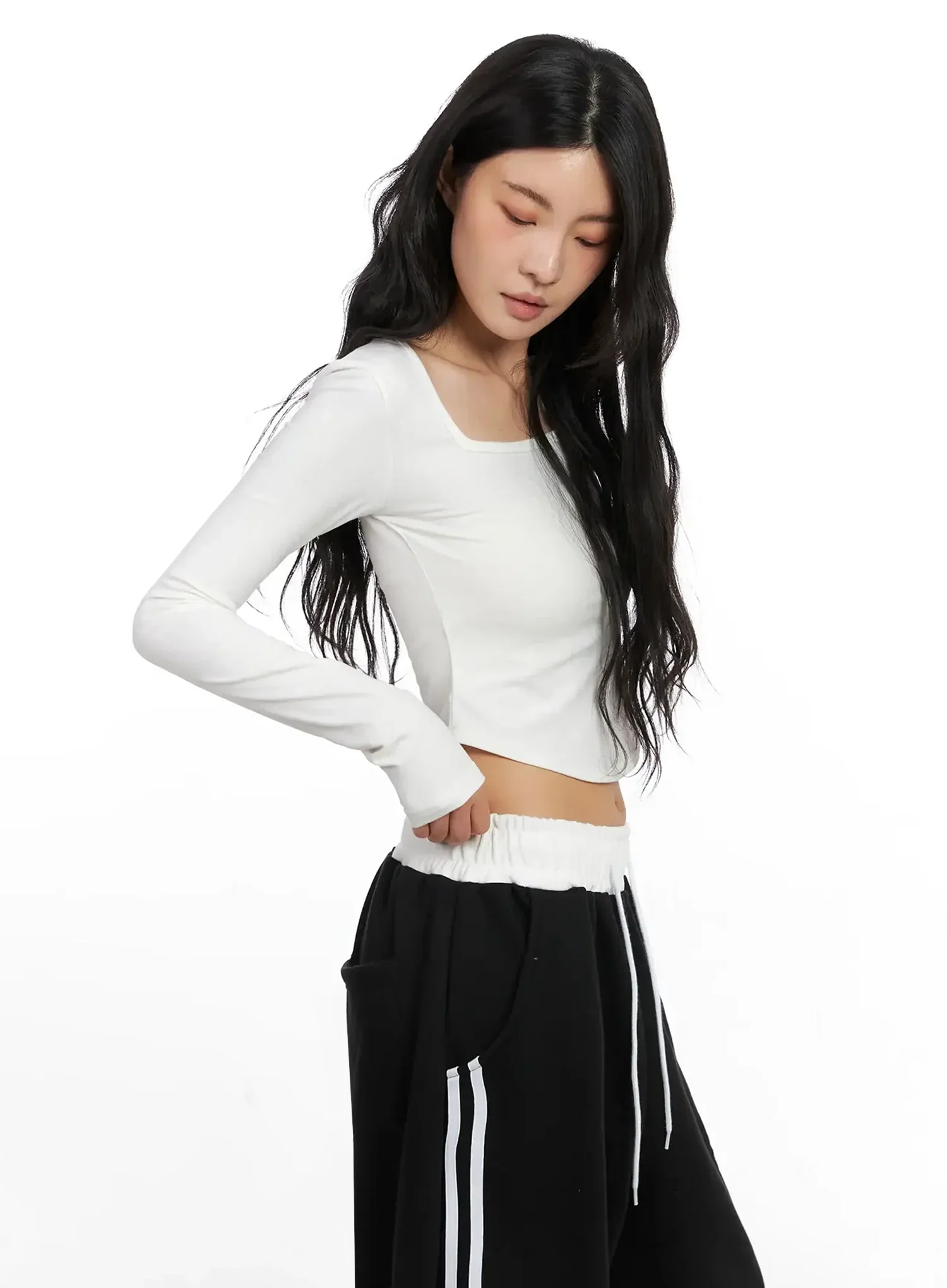 Square Neck Crop Top IN528 - Image 7