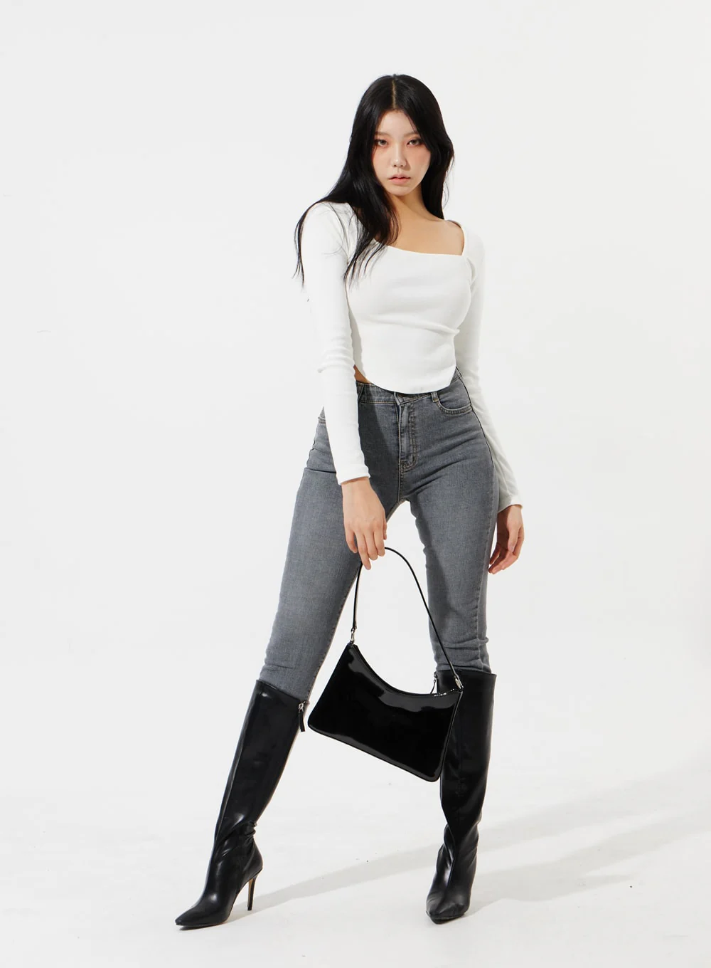 Square Neck Cropped Top IM307 - Image 12
