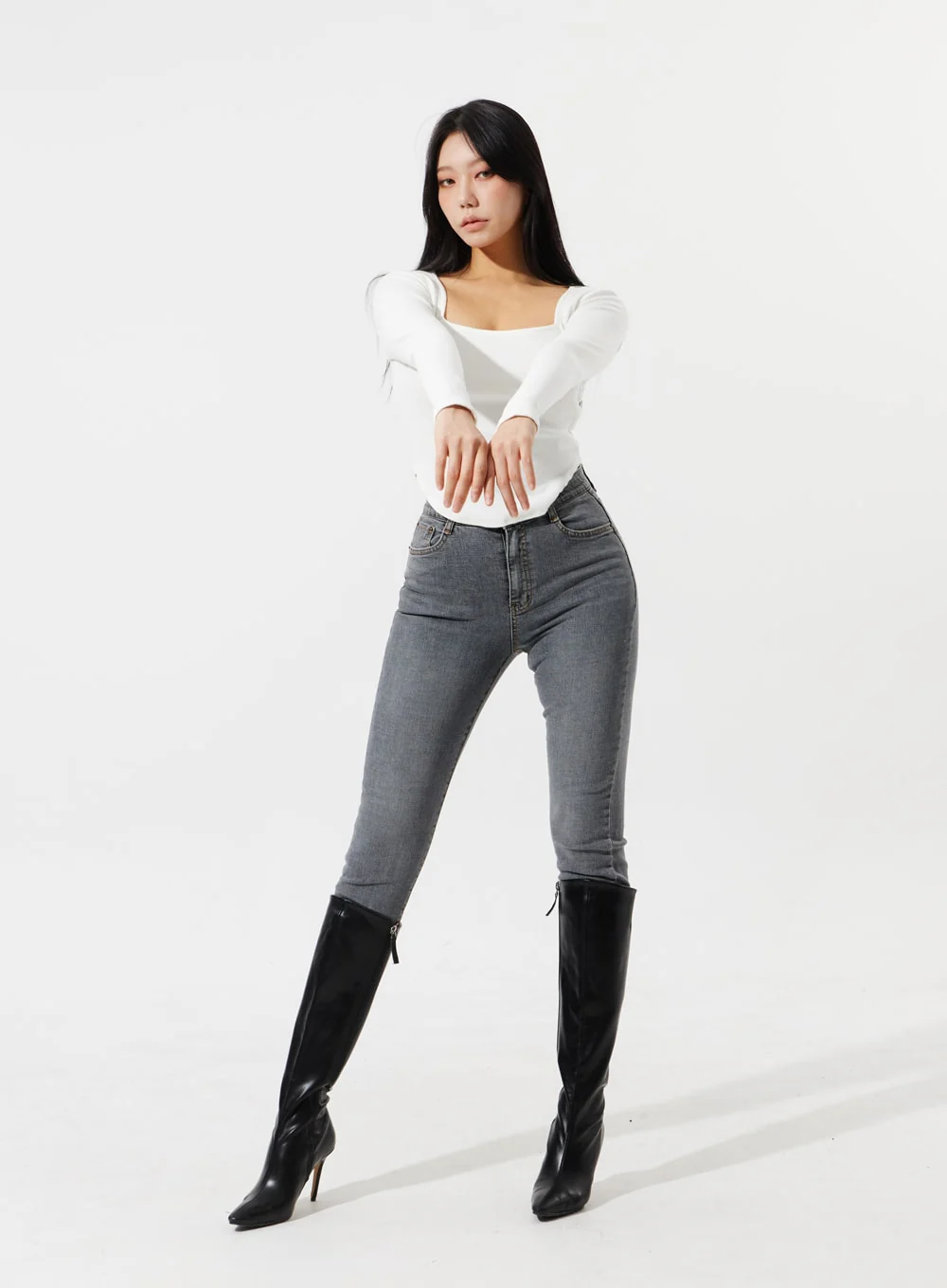 Square Neck Cropped Top IM307 - Image 6