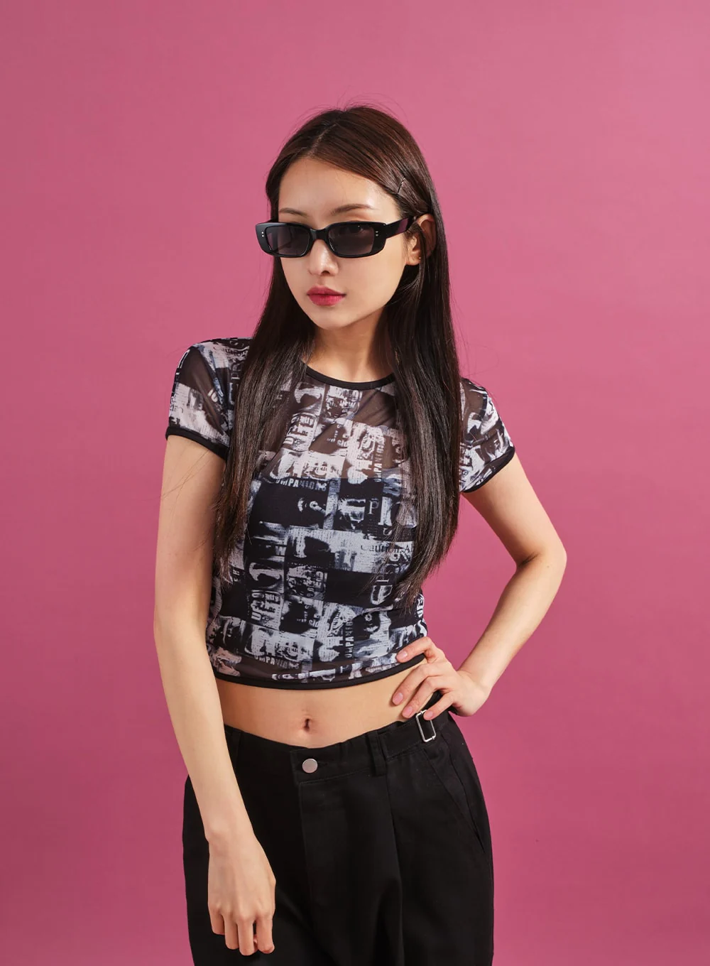 Square Shaped Sunglasses CY17 - Image 2