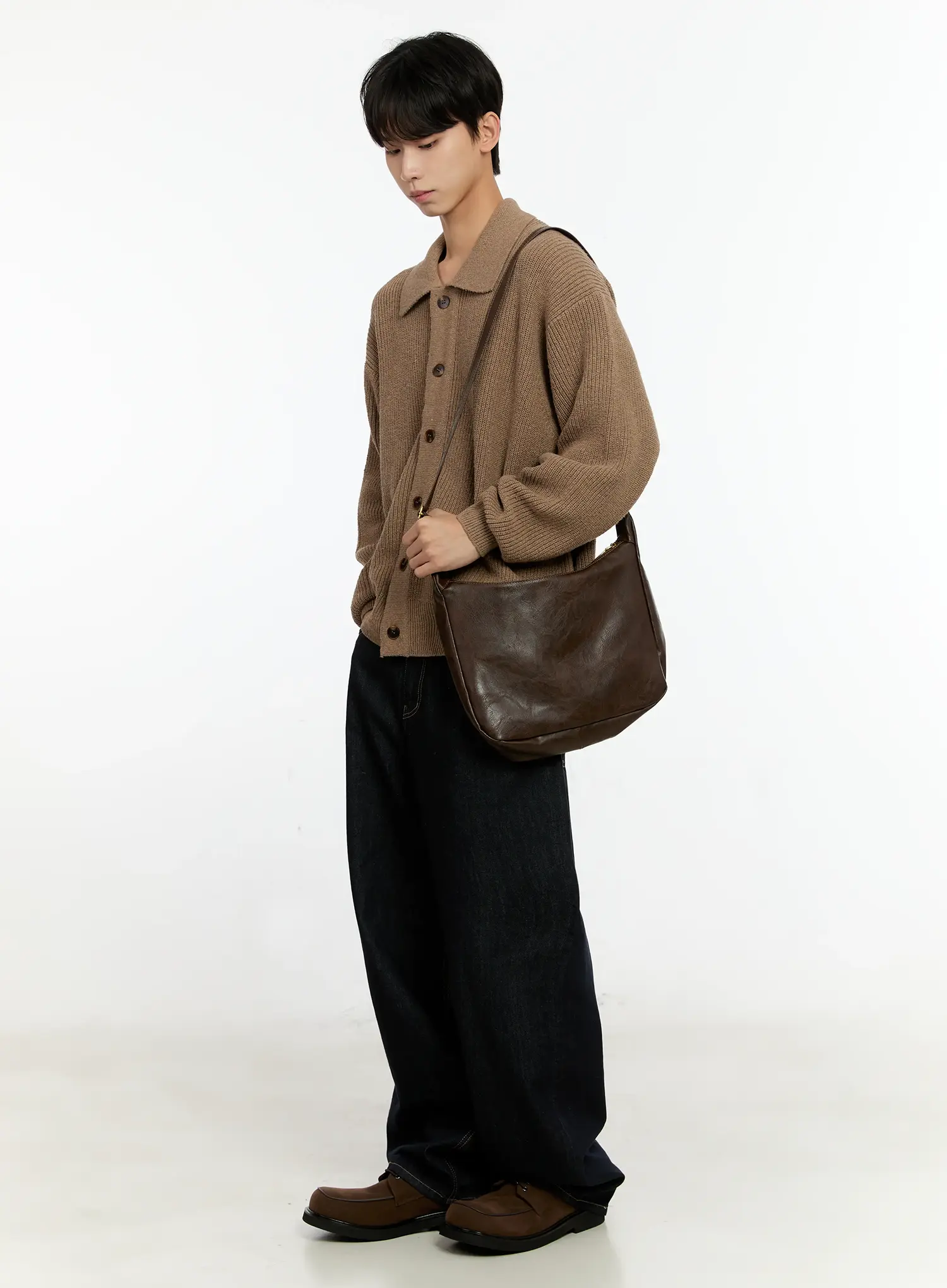 Stitch Detail Crossbody Bag IN503 - Image 2